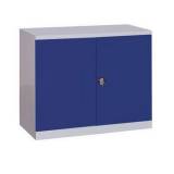  Dílenská skříň na nářadí, 104 x 100 x 43,5 cm, šedá/modrá