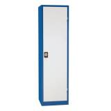  Kovová dílenská skříň Manutan Expert, 195 x 530 x 45 cm, modrá/šedá