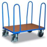  Plošinový vozík se čtyřmi rohovými podpěrami, do 500 kg, 102,1 x 126 x 80 cm