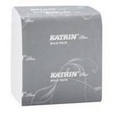  Skládaný toaletní papír Katrin Bulk 2vrstvý, 23 x 10,3 cm, 200 útržků, šedý, 42 ks