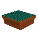  Plastová záchytná vana Manutan s roštem, 640 x 410 mm, kapacita 20 l