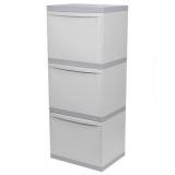  Plastový odpadkový koš EKOMODUL na tříděný odpad, objem 3 x 30 l