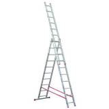  Výsuvný hliníkový žebřík HOBBY, 3 x 10 příček