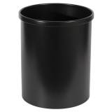  Kovový odpadkový koš Tube, objem 15 l, černý